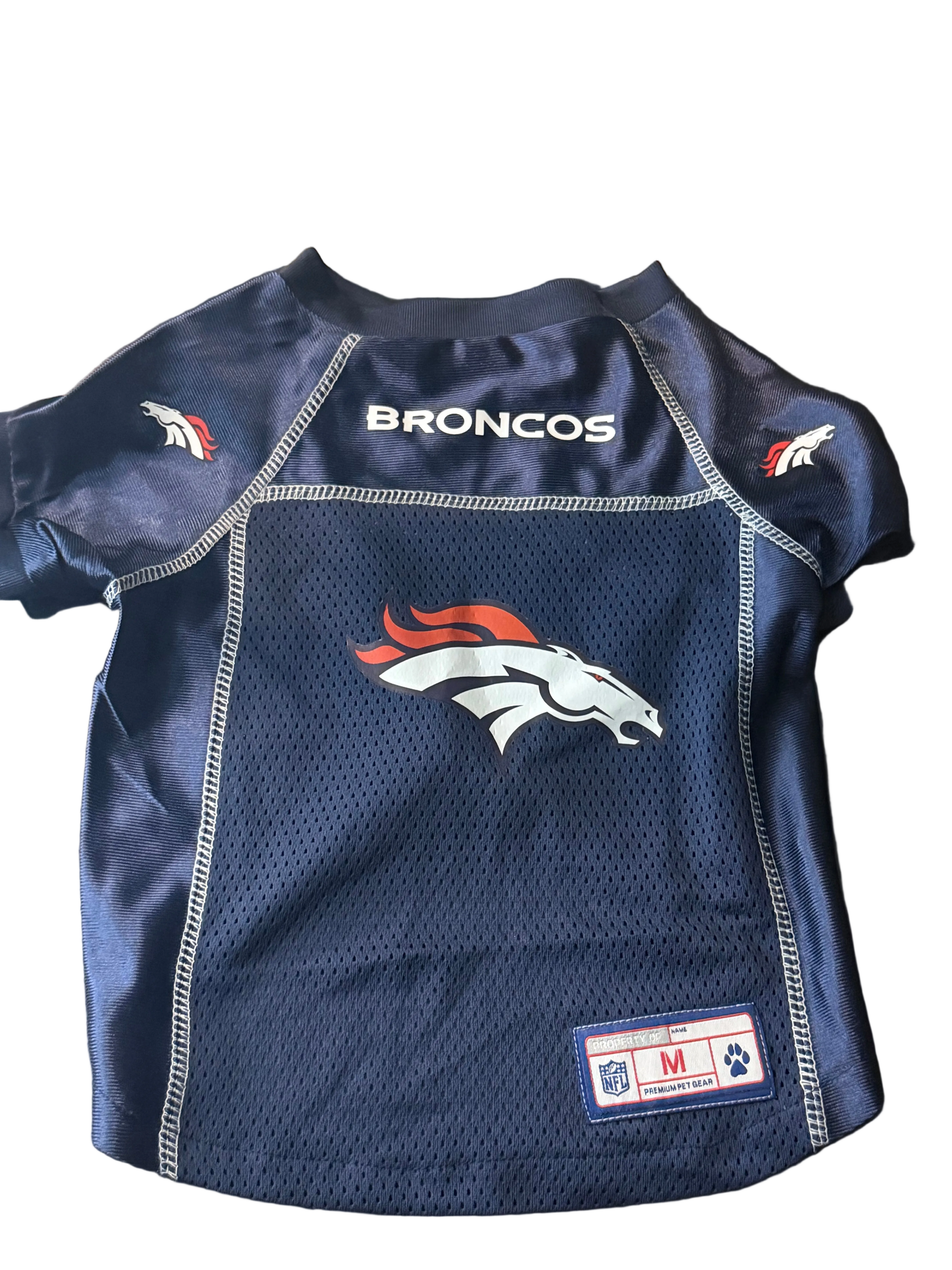 Denver Broncos NFL Dog Jersey – Premium Pet Gear (Size M)