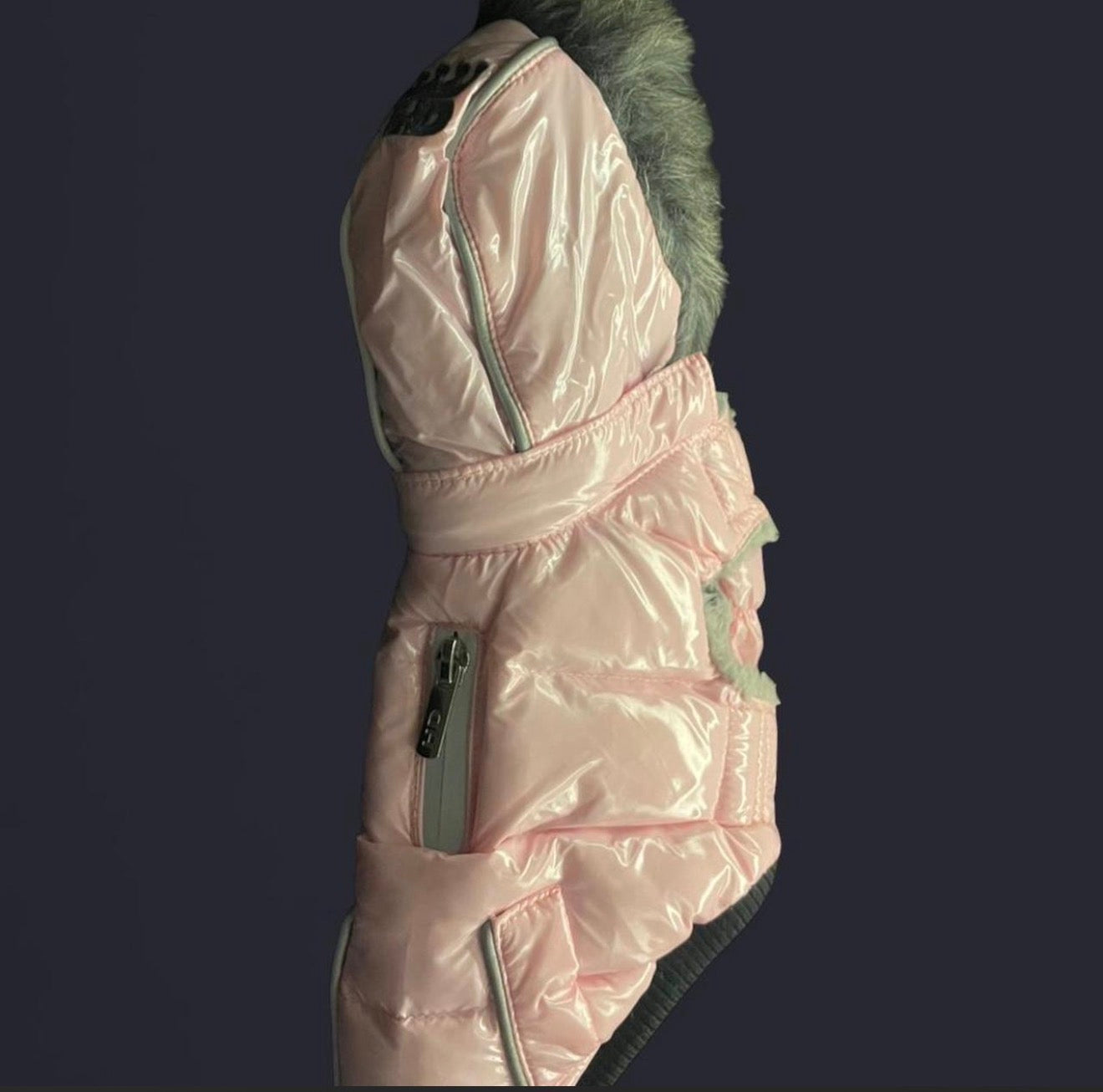 Luxury reflective  Quilted Winter Dog Jacket – Soft Plush Lined & Water-Resistant - Size Xs