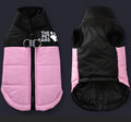 pink and black thickened high neck dog jacket( size Medium )