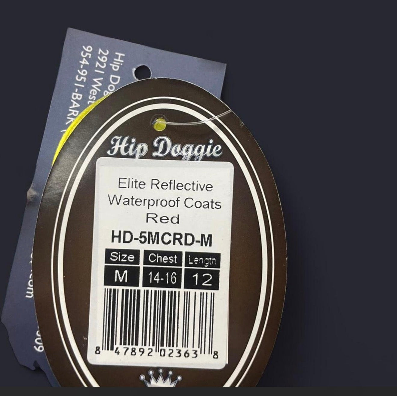 Hip Doggie Elite Reflective Coat, a high-gloss puffer vest designed for small to large dogs.