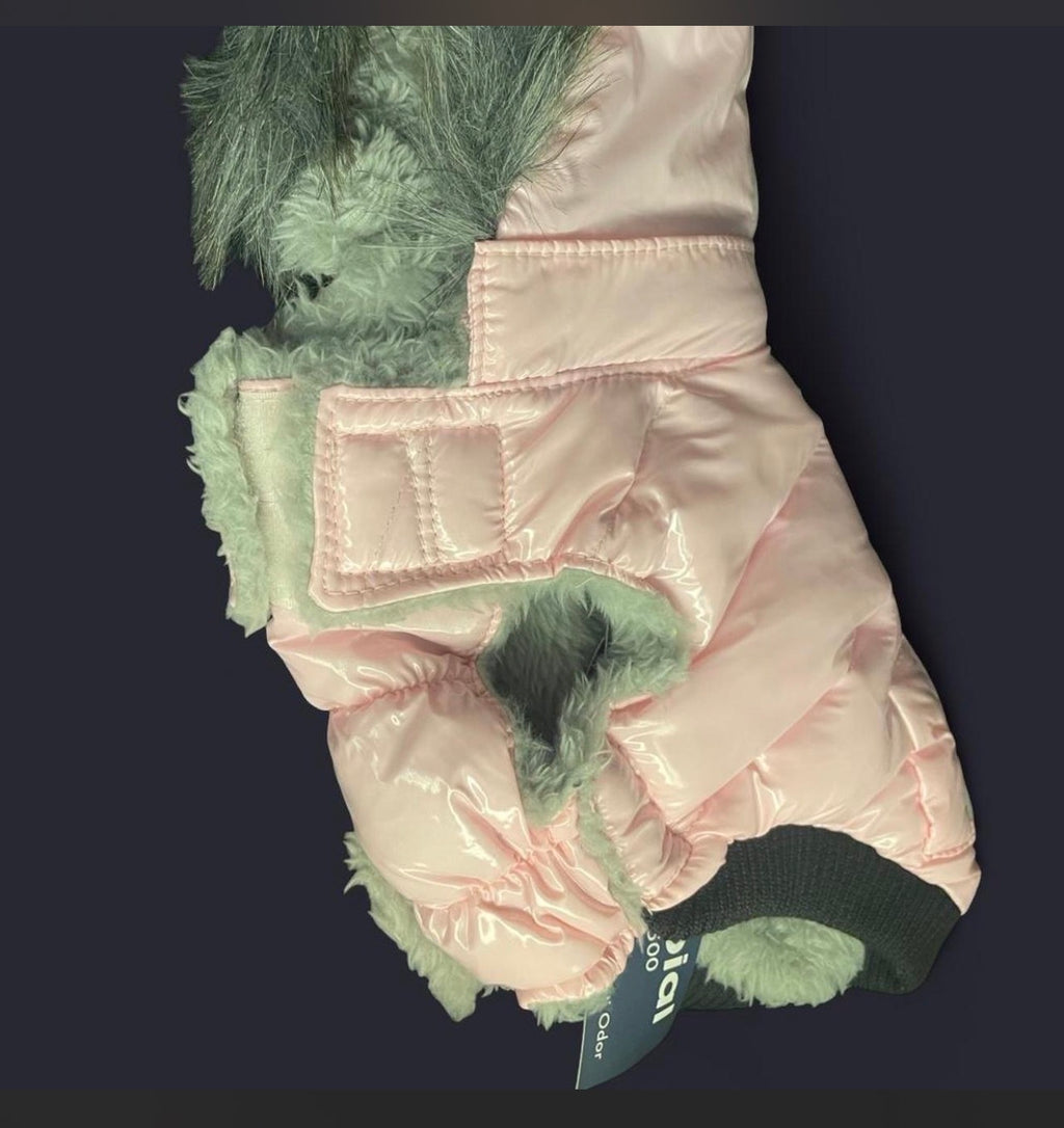 Luxury reflective  Quilted Winter Dog Jacket – Soft Plush Lined & Water-Resistant - Size Xs