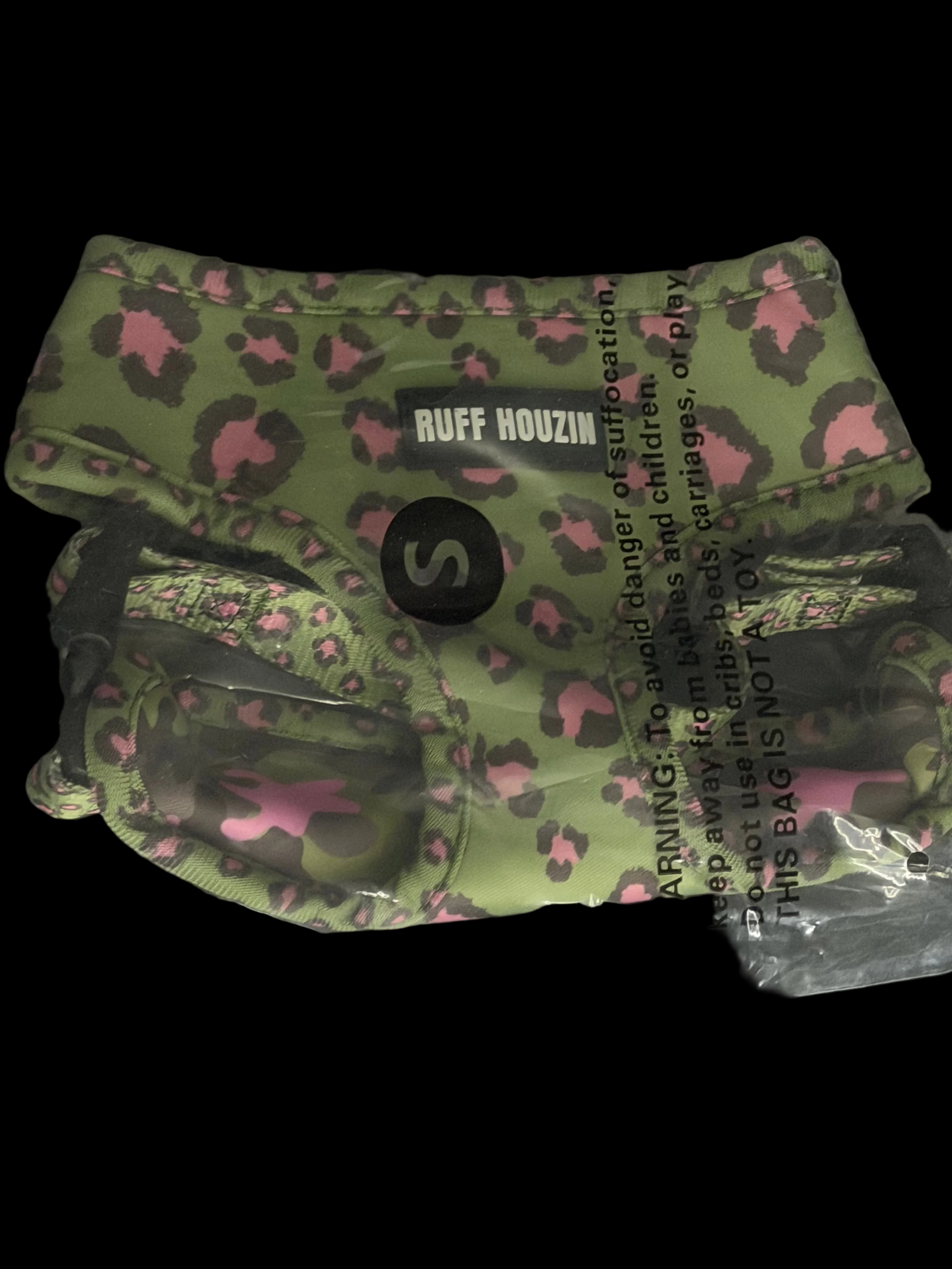 Ruff Houzin Leopard Print Dog Harness – Stylish, Secure & Comfortable Size small
