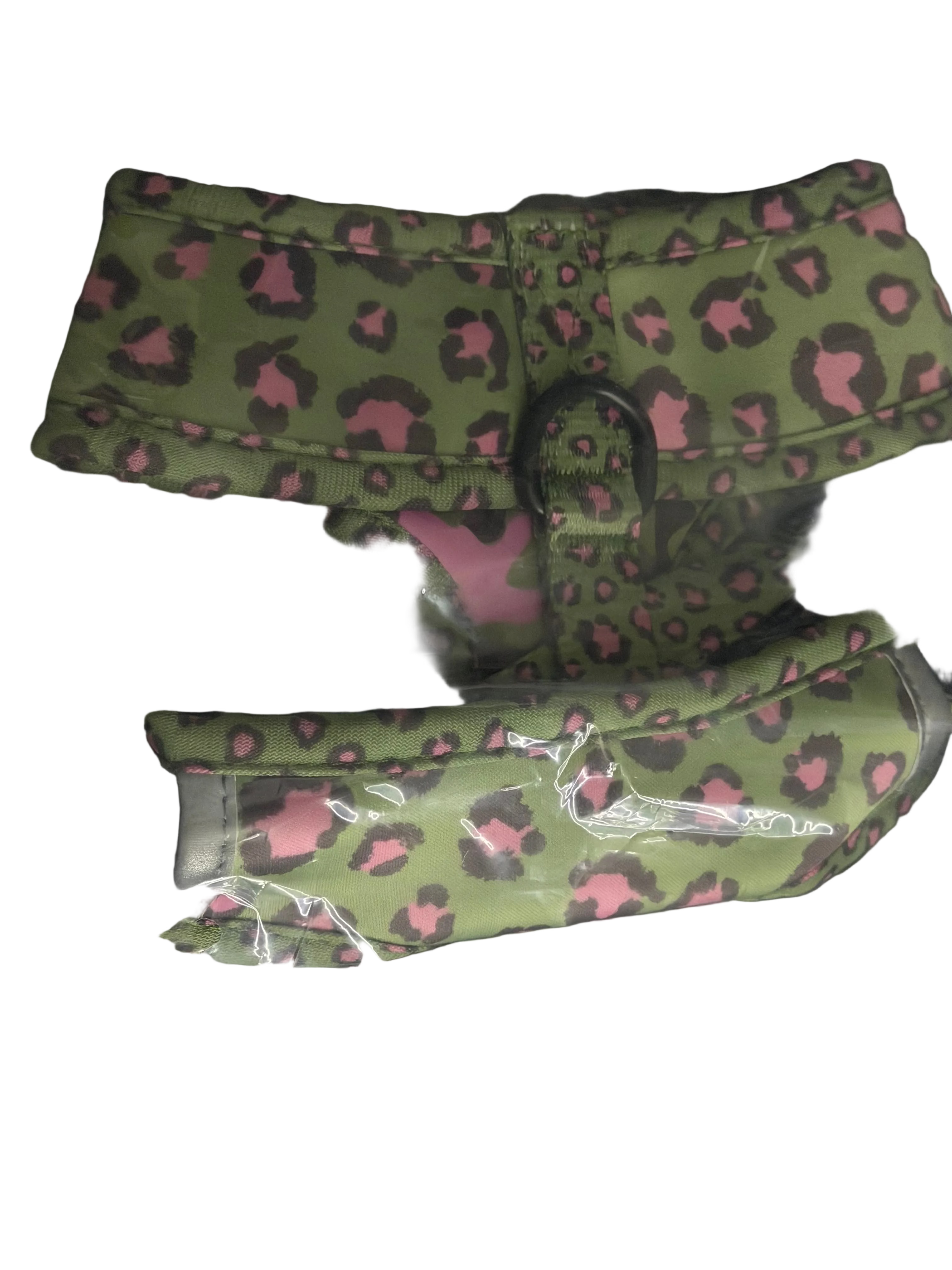 Ruff Houzin Leopard Print Dog Harness – Stylish, Secure & Comfortable Size small
